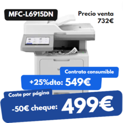 Impresora multifunción láser monocromo 50 ppm